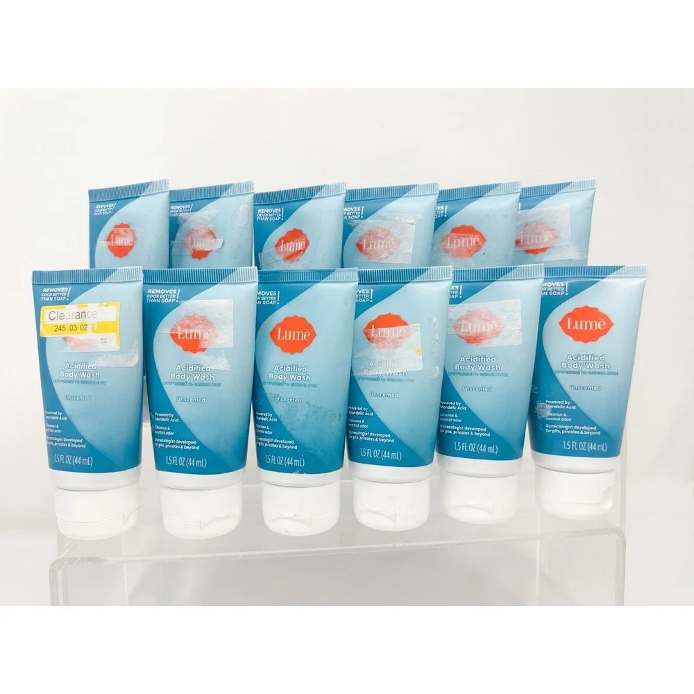 12 Lume Acidified Body Wash Unscented 1.5 oz - Travel Size